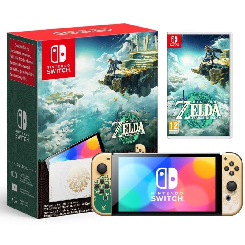 Nintendo Switch OLED Edição Limitada + Jogo The Legend of Zelda