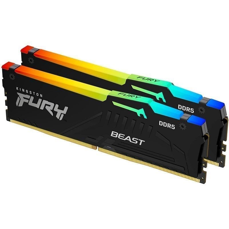 Kingston Technology FURY Beast 5600 MT/ DDR5 CL40 DIMM Kits de 4 RGB XMP Neuf