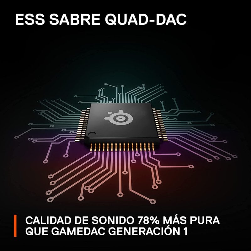 SteelSeries GameDAC Gen 2 Amplificador de Audio de Alta Resolución