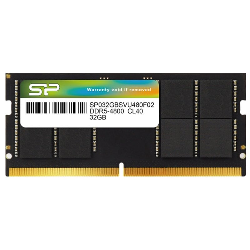 Image of Silicon Power SP032GBSVU480F02 SODIMM DDR5 4800 MHz 32 GB 1x32 GB DDR5 CL40