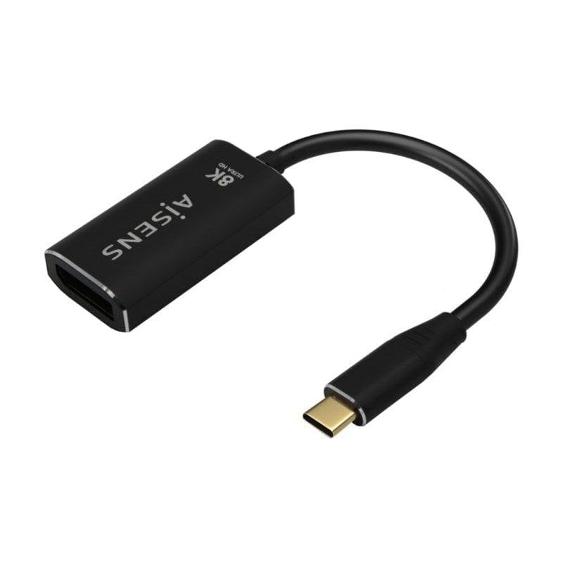 Adaptador Aisens USB-C Macho para DisplayPort Fêmea 15cm Noir