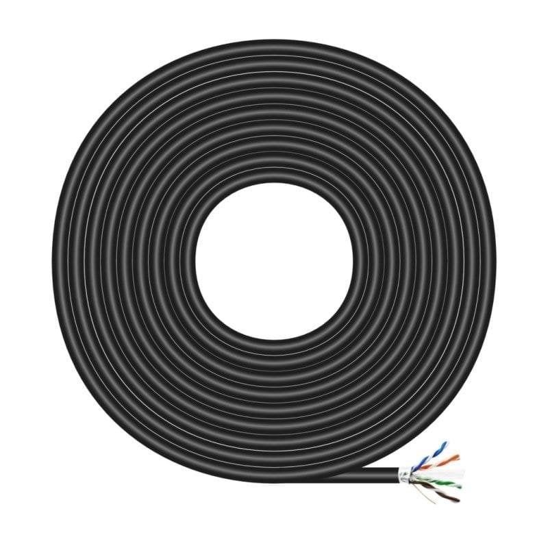 Cable de red Aisens Cat.6 FTP AWG24 Exterior Impermeable 305m Negro