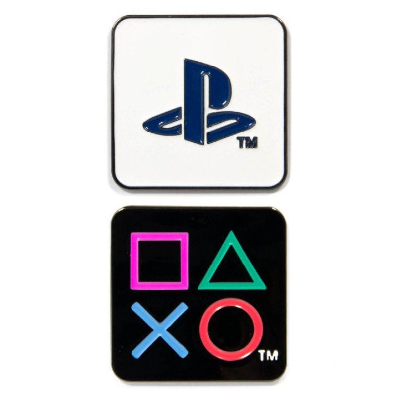 Pirâmide Conjunto de Pins Esmaltados Ícones do PlayStation ...