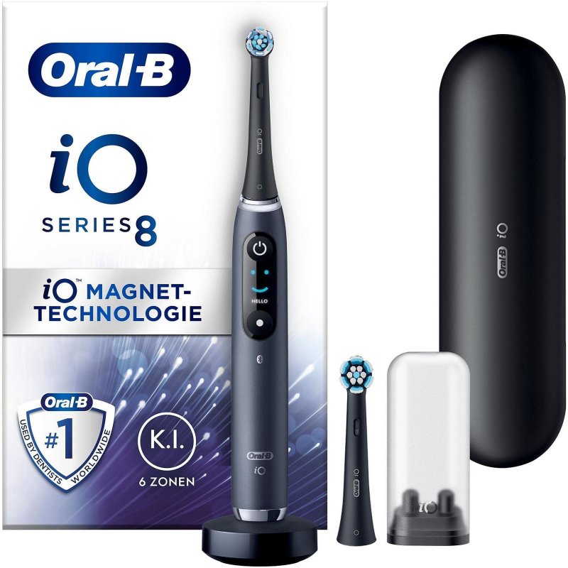Oral-B iO 8 Cepillo de Dientes + Estuche + 2 Cabezales