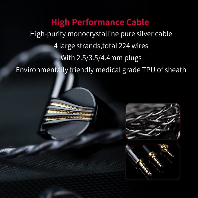 FiiO FD7 Auriculares Intraurales HiFi Negros | PcComponentes.com