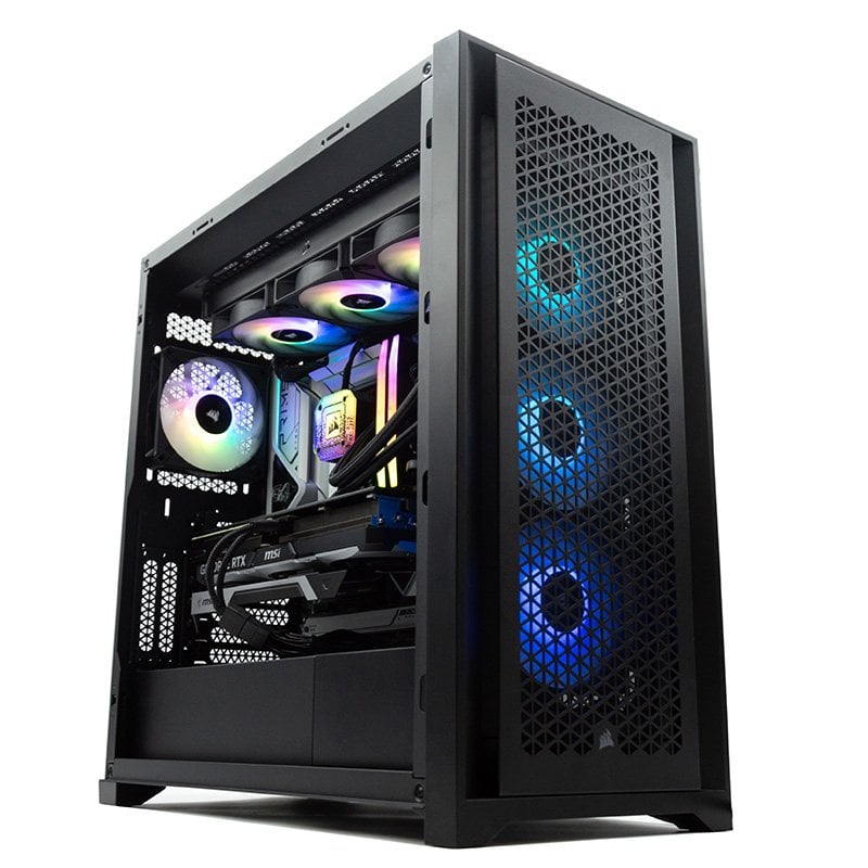 Ordenador Sobremesa PcCom iCUE i7 13700KF / 32GB RAM / 1TB SSD / RTX 4070 Ti 12GB + Windows 11 - Pc Gaming Negro