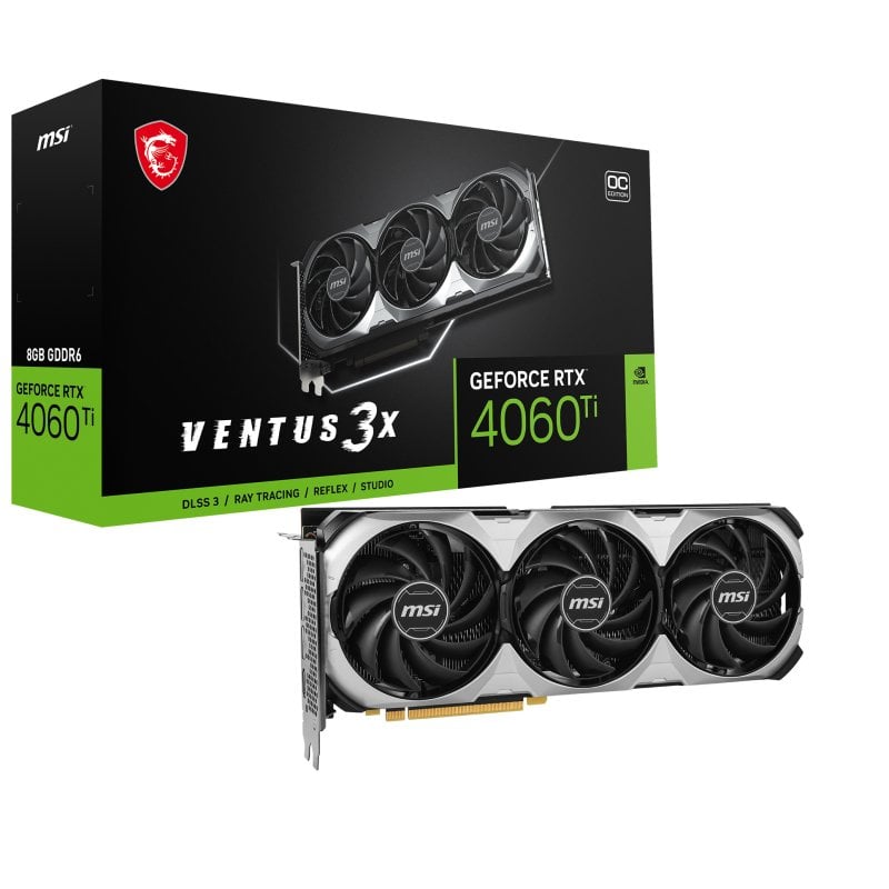 Carte graphique blanche triple ventilateur Gigabyte Nvidia GeForce RTX  4060Ti AE