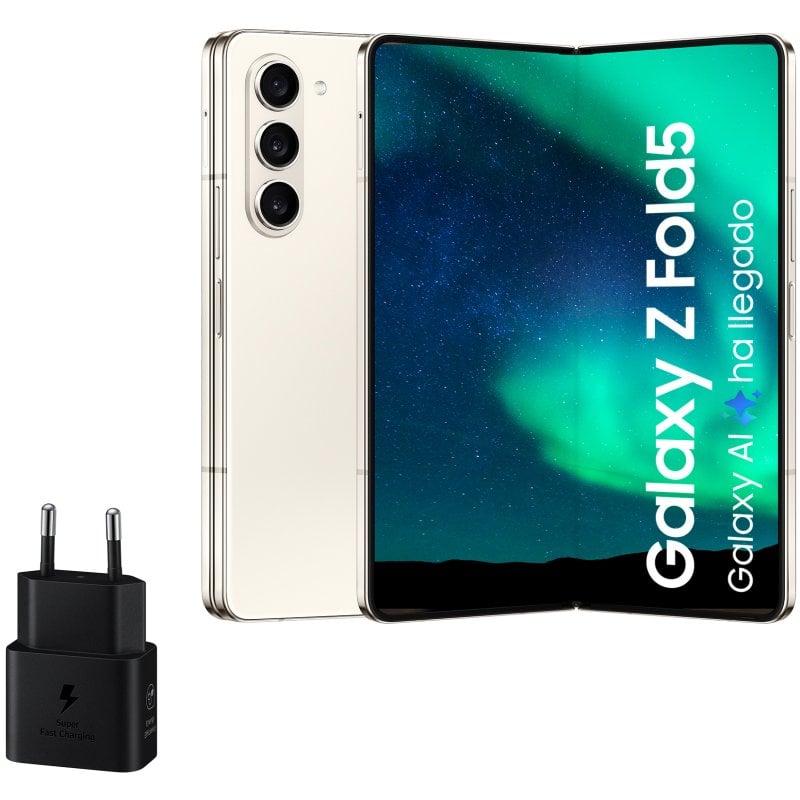 Samsung Galaxy Z Fold5 12/256GB Crema + Caricatore da muro 25W