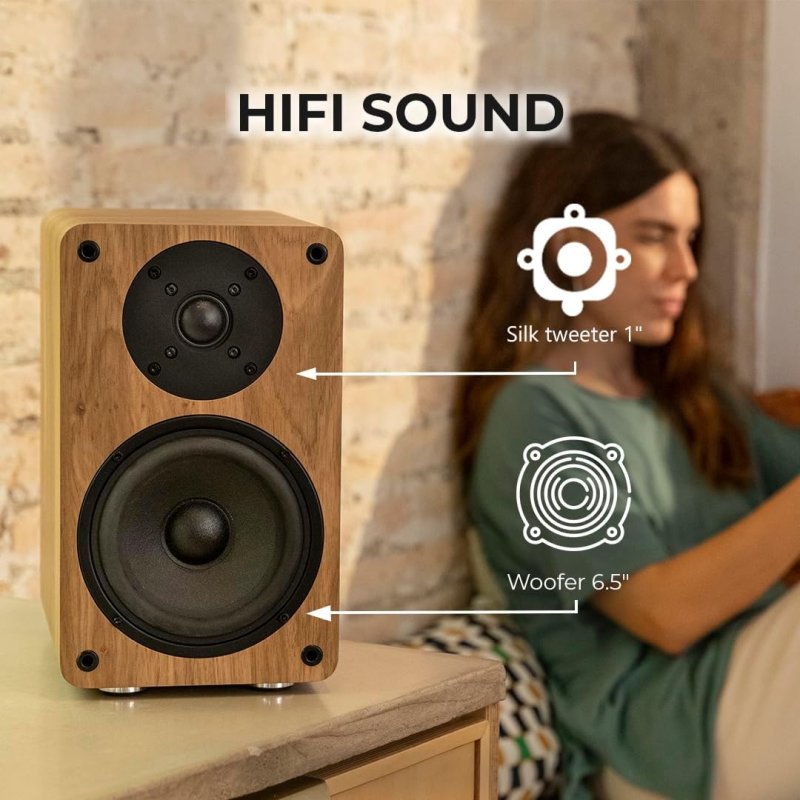 Haut-parleurs De Studio VULKKANO PRO4 - 4" Bluetooth, EQ Réglable, Son Pro Pour Home Studio