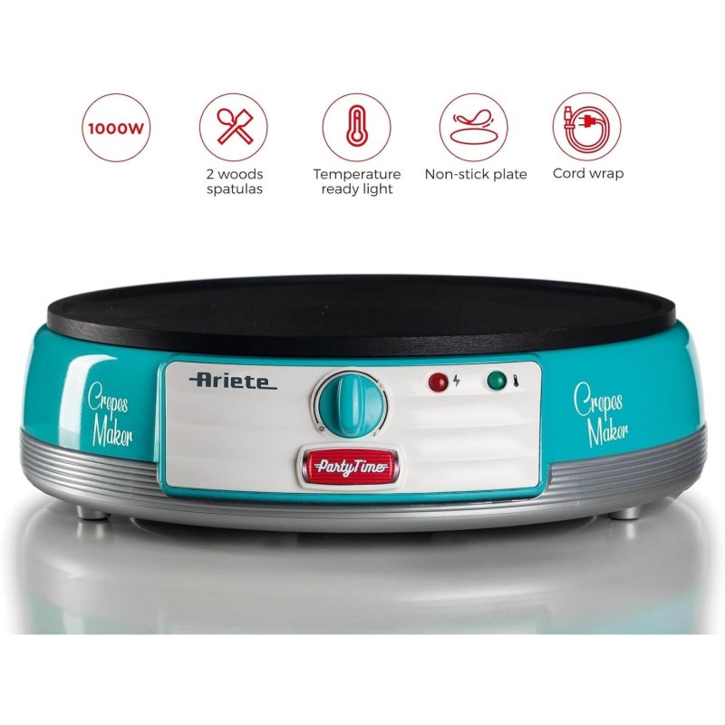 Ariete Crepes Maker Party Time Celeste