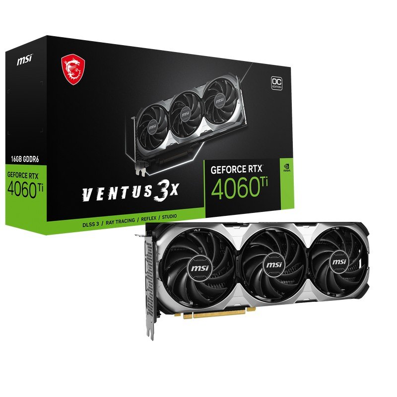 MSI GeForce RTX 4060 Ti VENTUS 3X OC 16GB GDDR6 DLSS3 video