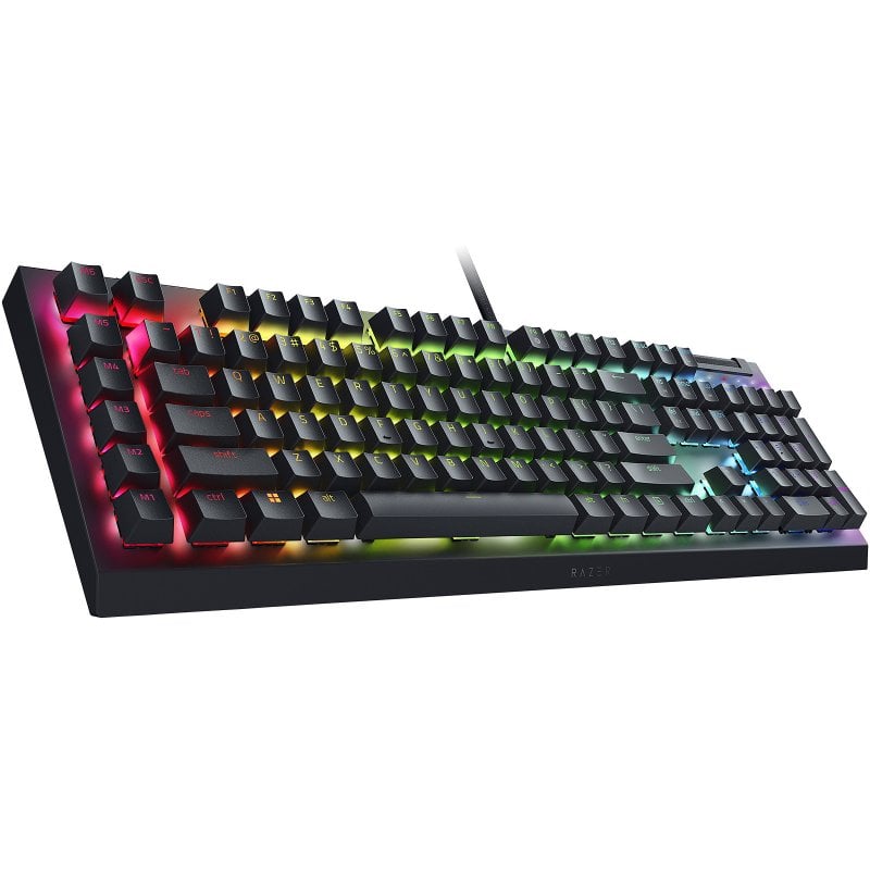 Clavier Gaming Razer BlackWidow V4 X – AZERTY, Switchs Razer Green, RGB - vue 2