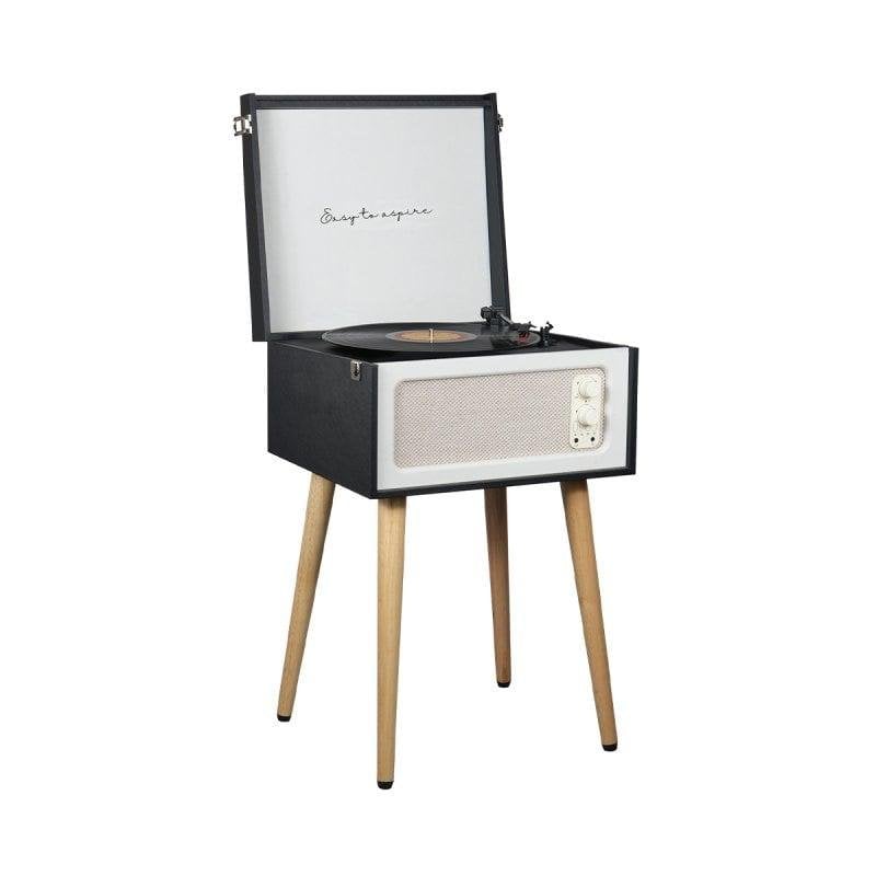 Tocadiscos Prixton Detroit 10W Bluetooth Tracción Correa Vinilo Radio FM Negro