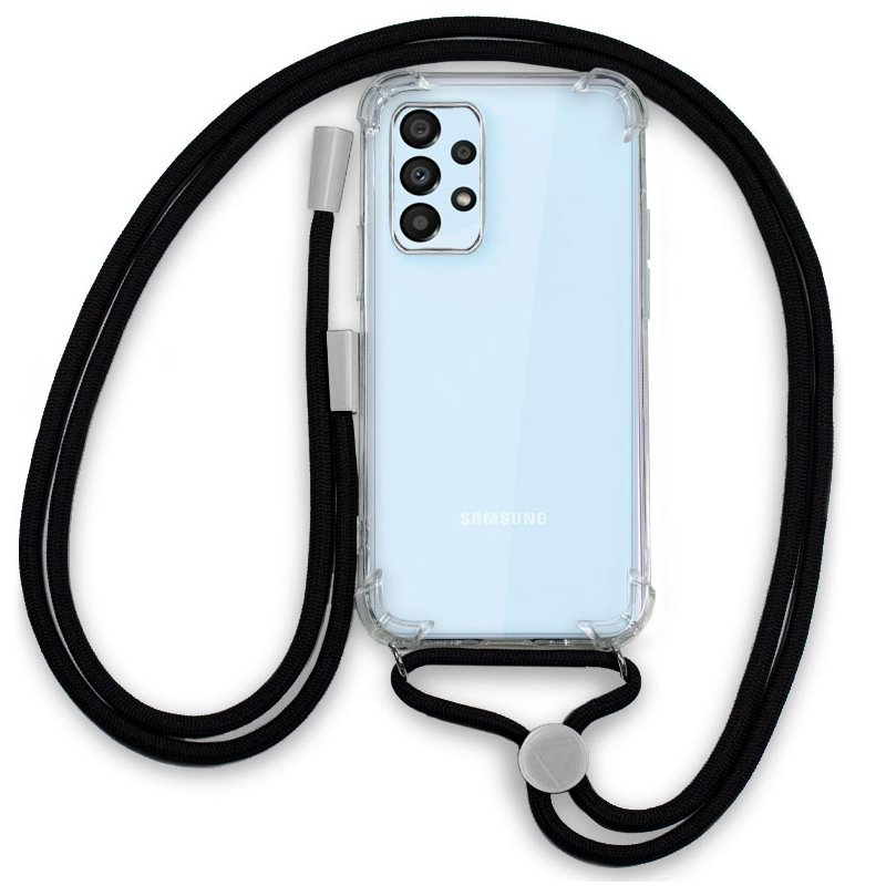 Cool Funda Antigolpes con Cordón Reforzado Negro para Samsung A336 Galaxy A33 5G