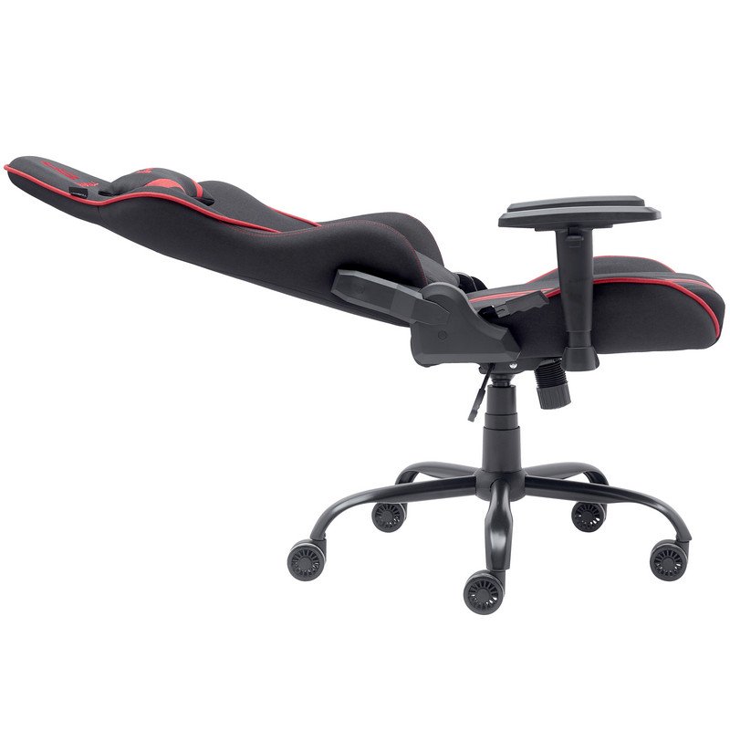 Delman Chaise Gaming / Bureau Tissu Noir Grand Modèle – Massage, Ergonomique, Métal