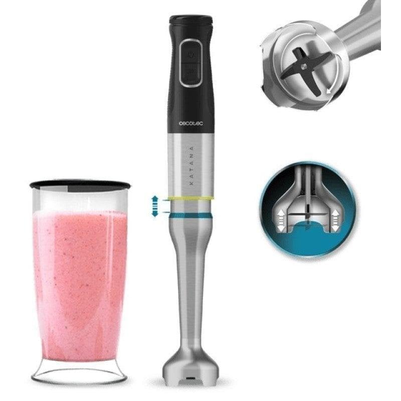 Batidora Cecotec Katana 12 Jar B 1200W 4 lâminas Titanium Turbo 21 velocidades