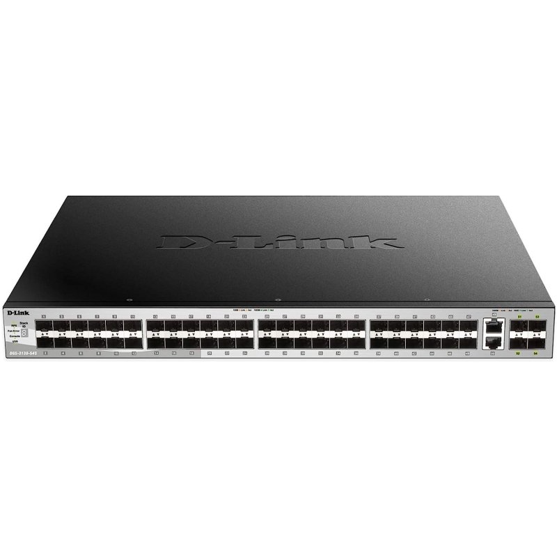 D-Link DGS-3130-54S Switch Gestionado L3 48 Puertos SFP + 2 Puertos 10GBASE-T + 4 Puertos 10G SPF+