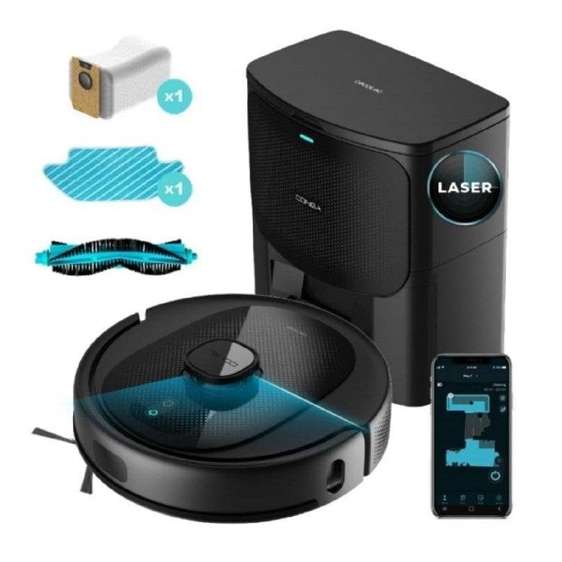 Aspirador Robô com Mopa Cecotec Conga 7490 Immortal Home Genesis Com Esvaziamento Automatico Navegação Laser 2.600 Pa Aspirador Robô com Mopa Cecotec Conga 7490 Immortal Home Genesis Com Esvaziamento Automatico Navegação Laser 2.600 Pa