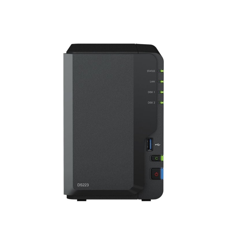 NAS Synology DS223 8To (2x4To IronWolf) - Pré-assemblé, DSM Installé - Stockage Réseau 2 Baies