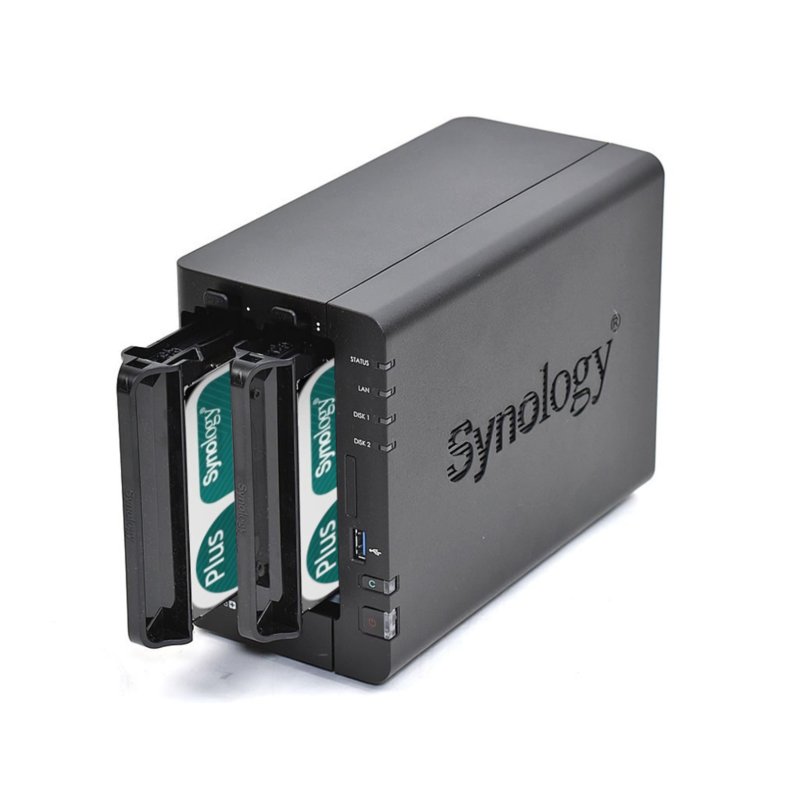 Image of Synology DiskStation DS224+ NAS 2 GB RAM + 2 dischi rigidi Synology HAT Plus da 12 TB