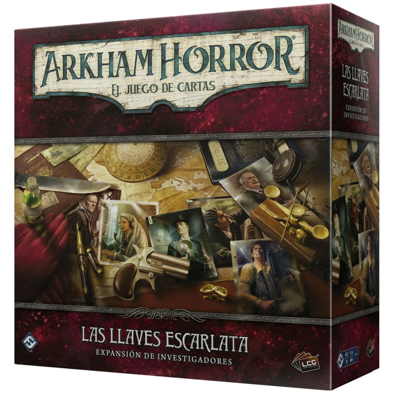 Scarlet Keys Asmodee Arkham Horror: Jogo de Cartas dos Investigadores da Expansão ...