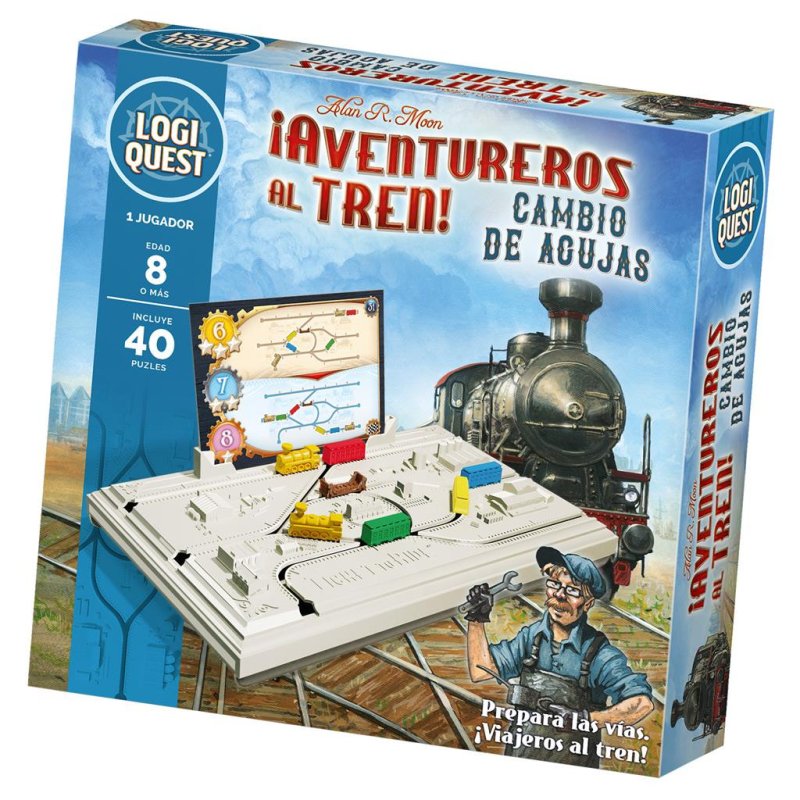 Aventureiros Asmodee Logiquest no trem! Jogo de tabuleiro