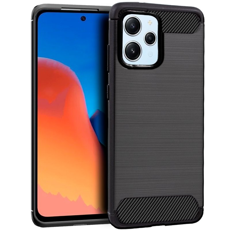 Image of Fantastica custodia in carbonio nero per Xiaomi rossomi 12 cod079