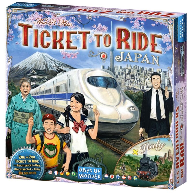 Aventureiros do jogo de tabuleiro Asmodee para o trem! europa pegi 8 —  nauticamilanonline