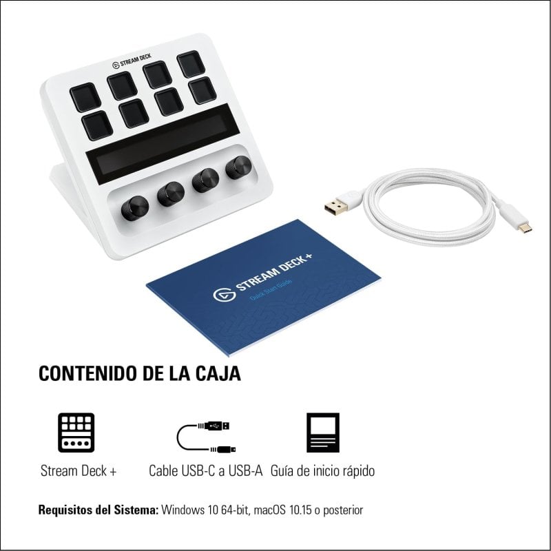 Elgato Stream Deck Misturador de Áudio Streaming Branco