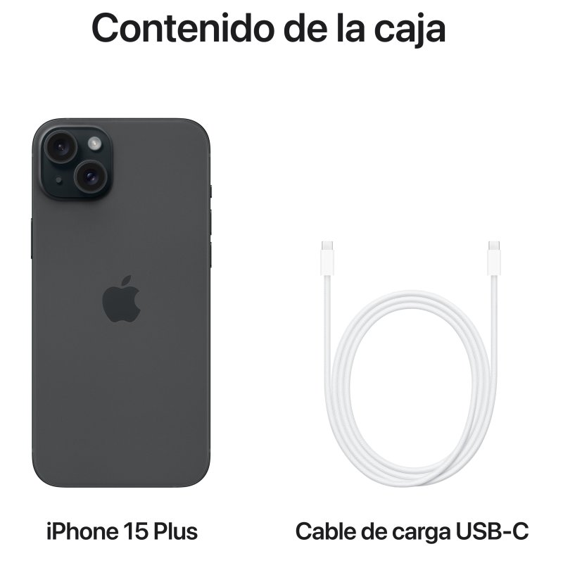 Apple iPhone 15 Plus 256GB Negro Libre Reacondicionado