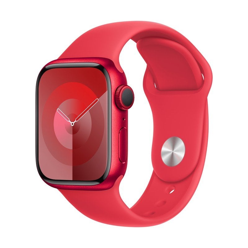 Apple Watch Series 9 GPS Cassa 41m in Alluminio (PRODUCT)RED con Cinturino Sport Band (PRODUCT)RED - M/L