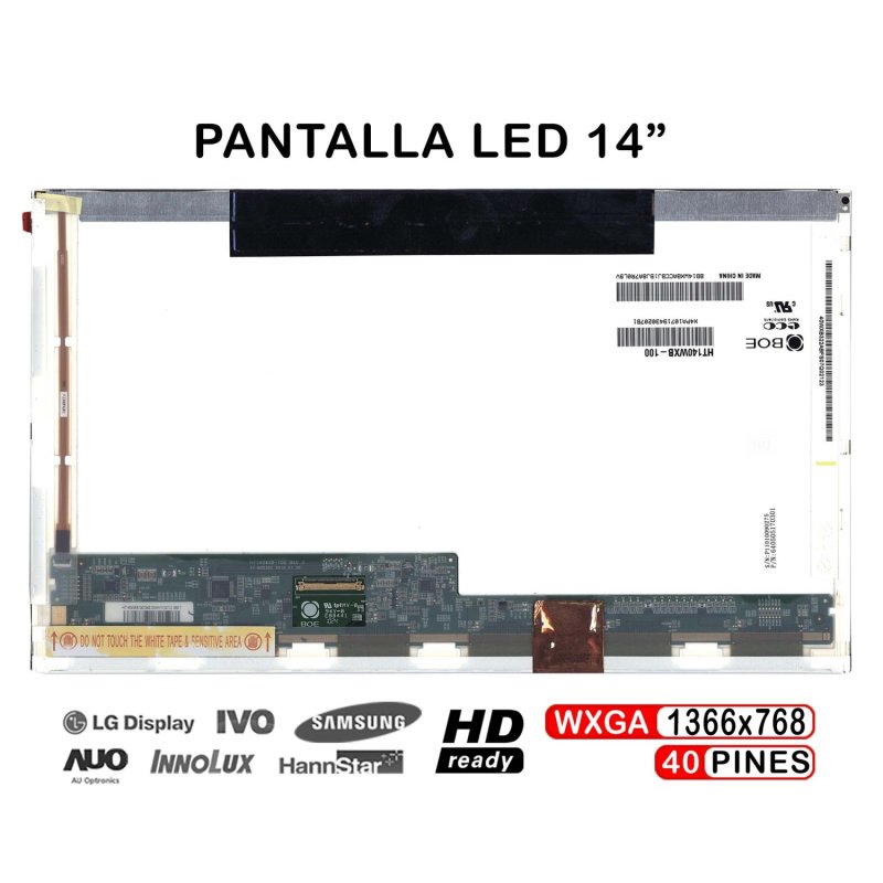 Pantalla Led De 14" Para Portátil Ltn140at26-t01 Lp140wh1 (tl) (c6)