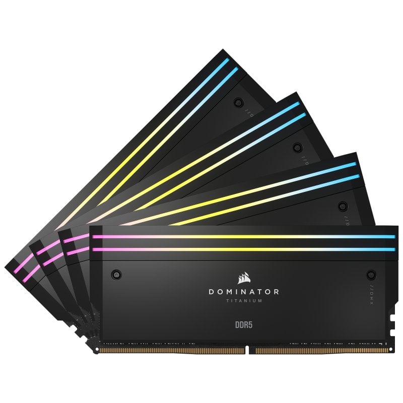 Image of Corsair Dominator Titanium DDR5 6000 MHz 96 GB 4x24 GB CL30 XMP Nero