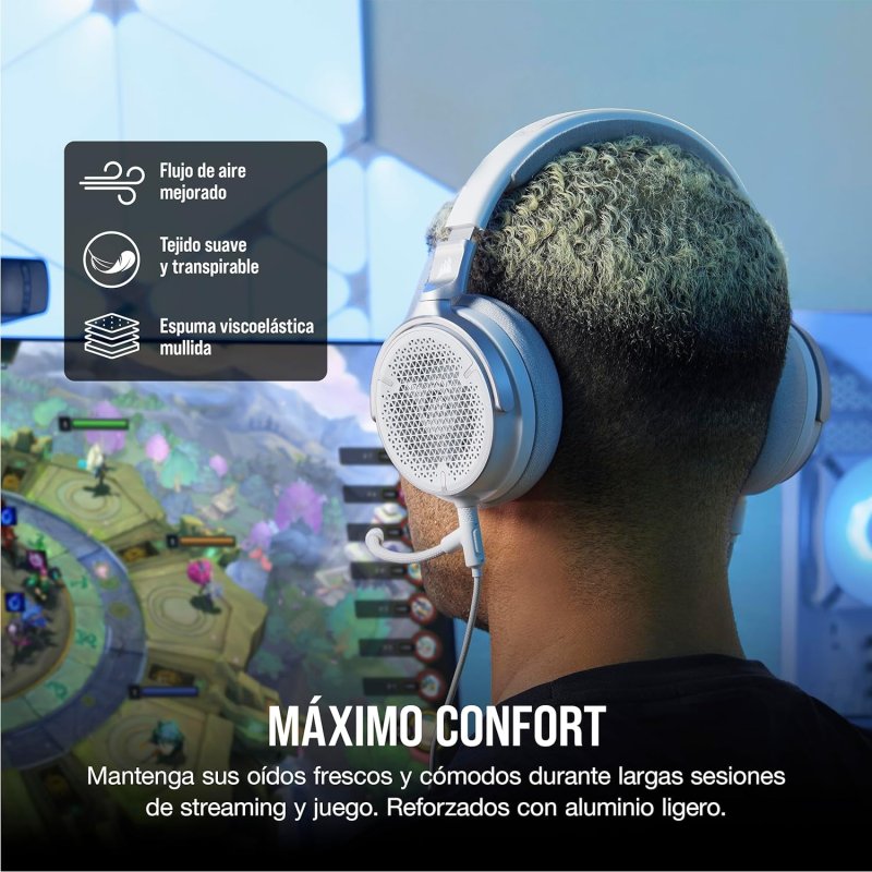 Cuffia gaming con microfono HS65 WIRELESS - Bianca (EU Cuffia gaming con microfono HS65 WIRELESS - Bianca (EU
