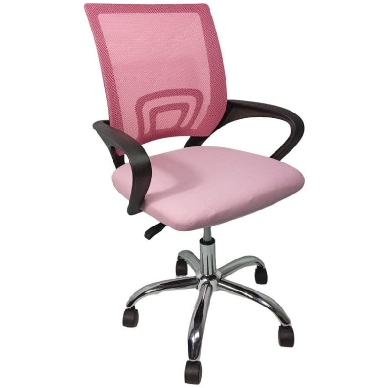 Home Heavenly Silla escritorio juvenil NALA giratoria y regulable en altura tapizada tejido 3D Rosa Home Heavenly Silla escritorio juvenil NALA giratoria y regulable en altura tapizada tejido 3D Rosa