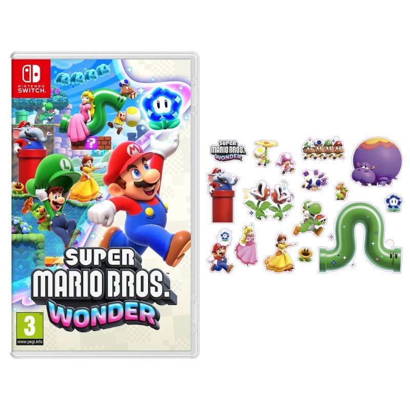 Super Mario Bros. Wonder Nintendo Switch + Stickers de Regalo