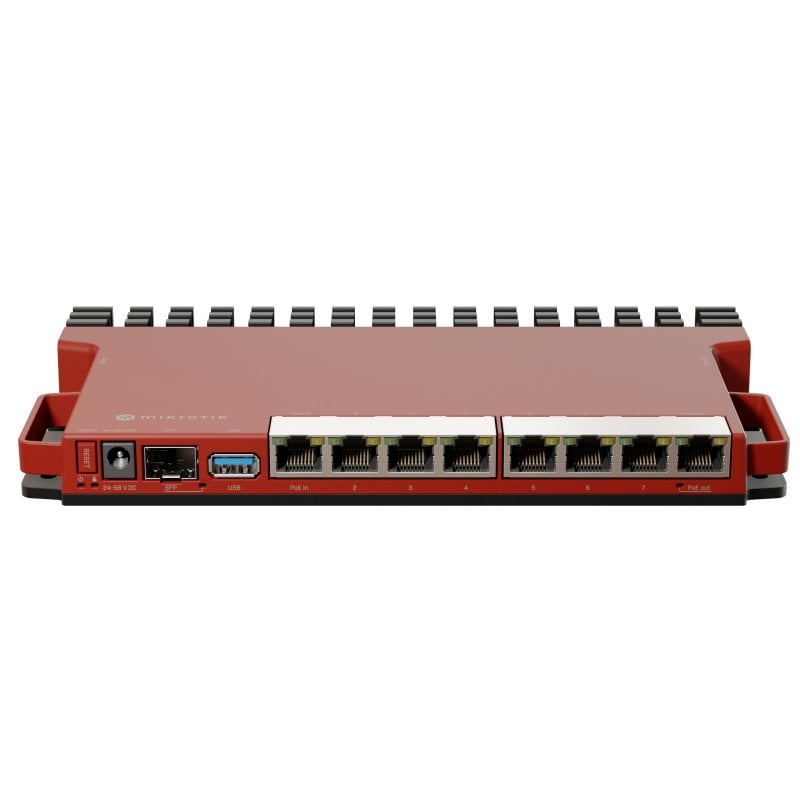 MikroTik L009UiGS-RM Switch 8 Puertos Gigabit + 1 Puerto SFP