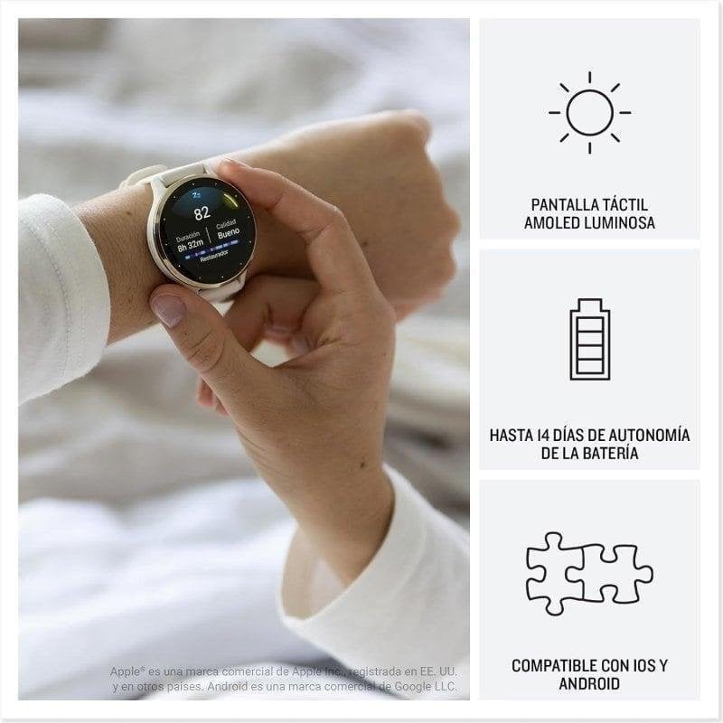 Garmin Venu 3 Reloj Smartwatch 45mm Bisel Acero Inoxidable con