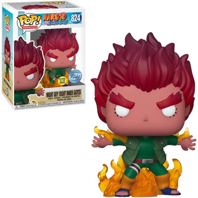 Funko Pop Naruto Shippuden Might Guy Eight Inner Doors Glow in the