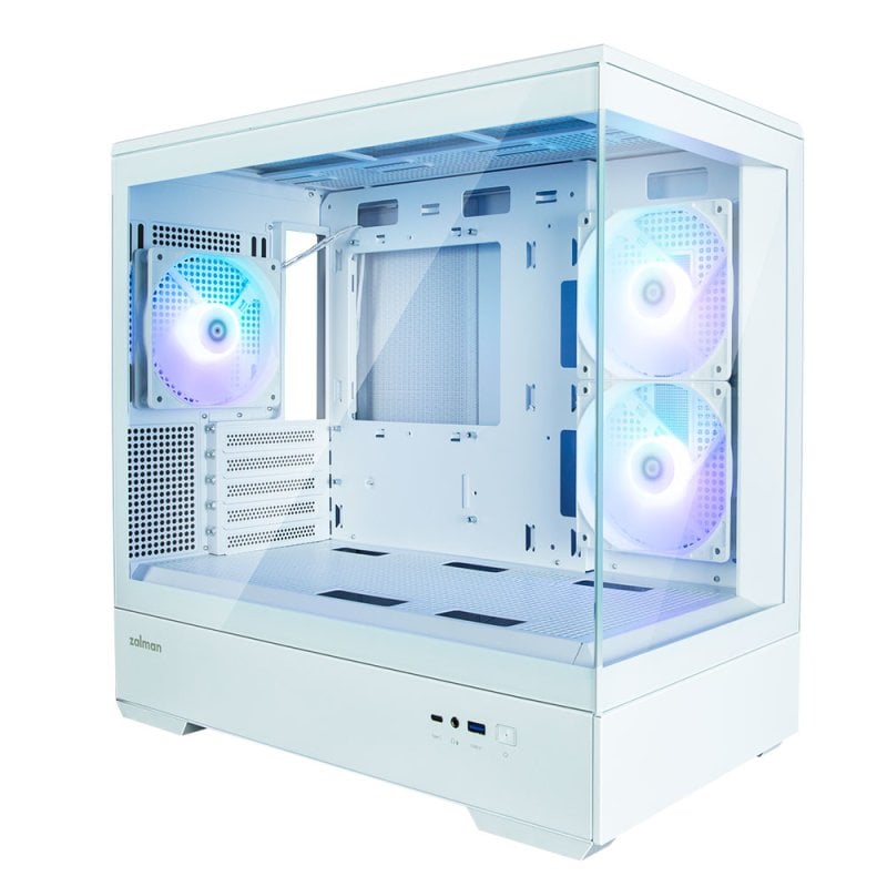 Boitier PC sans alimentation ZALMAN P30 Mini tour Micro ATX 3x120mm LED A RGB - vue 10