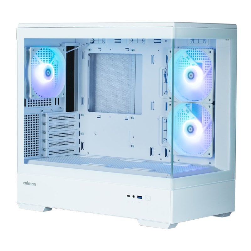 Zalman P30 Mini Tour Verre Trempé ARGB USB-C 3.2 Blanc
