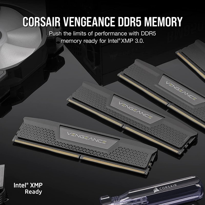 Corsair Vengeance® DDR5 - 64 Go (2 x 32 Go) - 5600 MT/s C40 - AMD EXPO - Gris