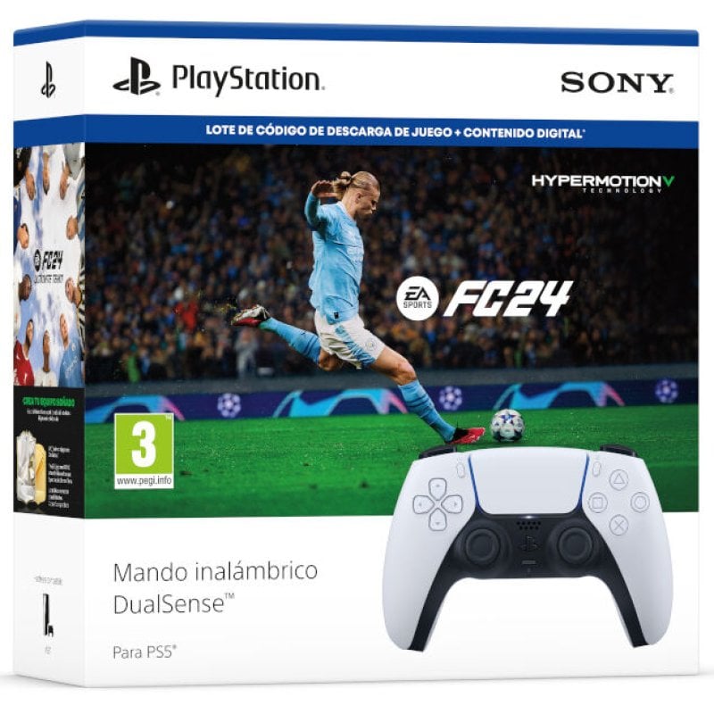 Sony DualSense Mando Inalámbrico para PS5 + EA Sports FC 24 Descarga  Digital