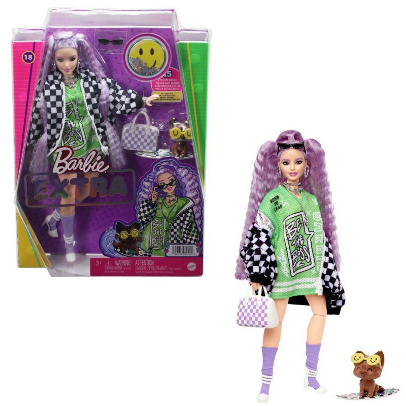 Boneca Barbie Fashionista com Roupa e Acessórios Esportivos para 3