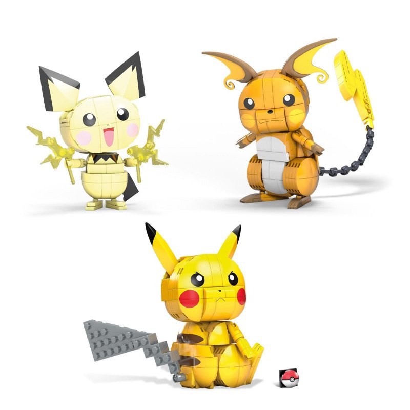 Mattel - Pokemon - Construção Pokémon com movimento: Pikachu