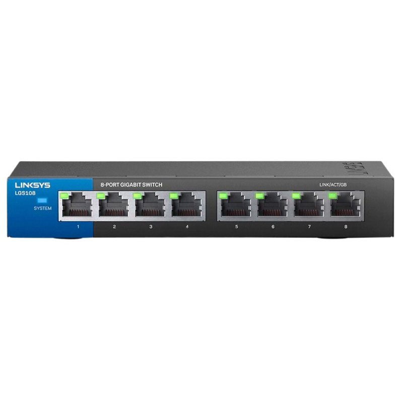 Lynsys Router 8 Port Linksys LGS108 Switch no Administrado Gigabit con 8 Puertos ...