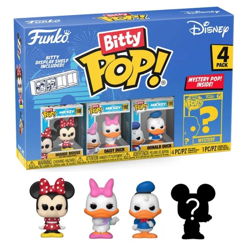 Funko Bitty Pop Disney Pack 4 Minnie Mouse/Margarida/Pato Donald