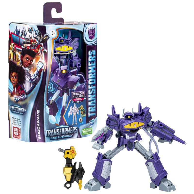 Hasbro Figura Deluxe Transformers Earthspark Shockwave