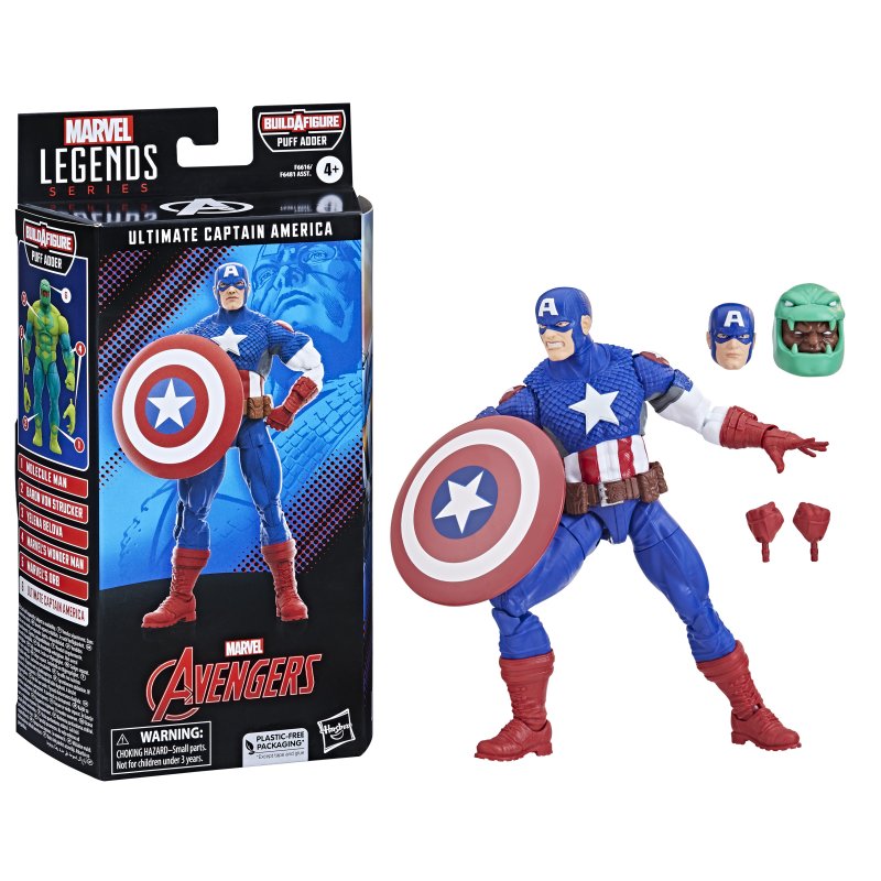 Figurine Captain America de la s?�rie Hasbro Marvel Legends | PcComponentes.fr