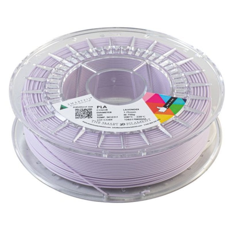 Smartfil Filamento PLA Pastel 3D Mate Cor Pastel Tom 1,75 Mm 750g Lavanda